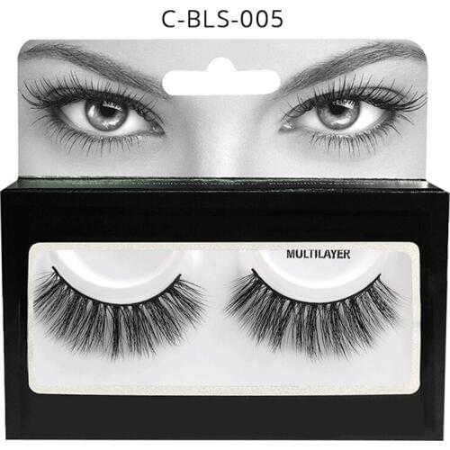 Cursavela 1 Pair 3D Mink Eyelashes Hand Made False Eyelashes Wispy Long Makeup Lashes Extension Natural Light Lashes Wholesale