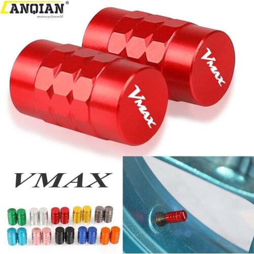 For YAMAHA VMAX V-MAX 1990-2016 Motorcycle CNC Wheel Tire Valve Caps Tyre Rim Stem Airdust Covers VMAX 1200 VMAX1200 1985-2008
