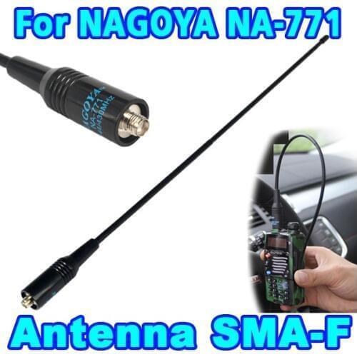 Latest SMA Female Dual Wide Band NA-771 Flexible Antenna Two Way Radio VHF/UHF 144/430MHz For BAOFENG UV-5R BF-888S Kenwood