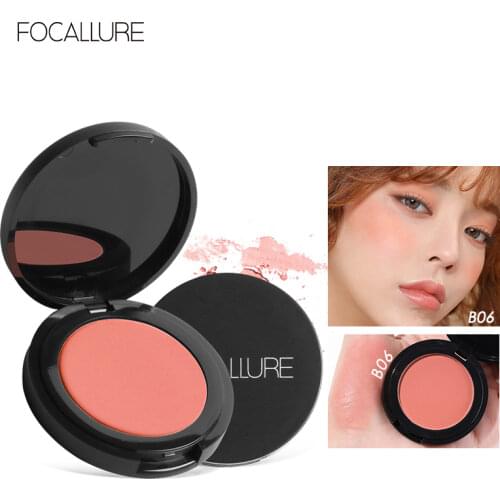 FOCALLURE New Fabulous Genuine 11 colors blush Soymilk matte pearl rouge Blush High Quality Make Up Face Blusher