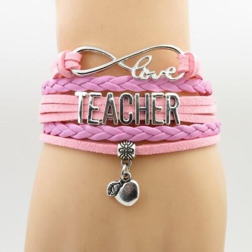 Love Teacher bracelet Charm teachers day gift Teacher bracelets & bangles for woman and man hobby jewelry