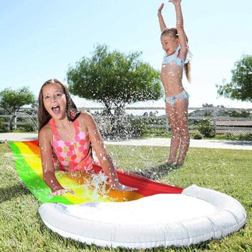 Inflatable Water Slide Pools Sprinkler Kids Children Summer Swimming Pool PVC Outdoor Backyard Lawn Water Games Toys
