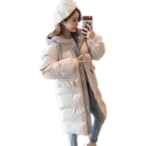 2018 New Korean Winter Women Jackets Bread Down Cotton Jacket Hooded Cotton-Padded Loose Thicken Parkas Female Warm Coat Q1045