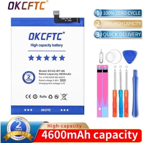 OKCFTC Orginal SCUD-WT-N6 4600mAh Battery For Samsung Galaxy A10S A20S SM-A2070 A207F/M A107F/DS For Honor Holly 2 Plus +Tools