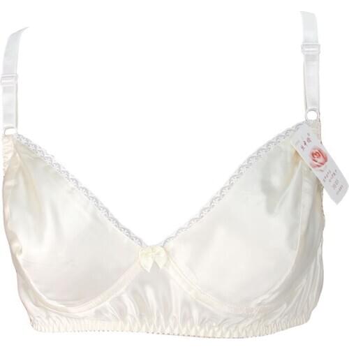 Sexy Ultra Thin Plus Size Real Silk Underwear 100% Mulberry Silk Seamless Bras 75 36 85 40 95 100 C Free Shipping