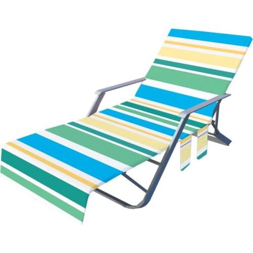 Lounger Mate Beach Extra Large Towel Sun Bed Chair Cover For Camping Holiday Sand Stall Deck Chair Holiday Garden