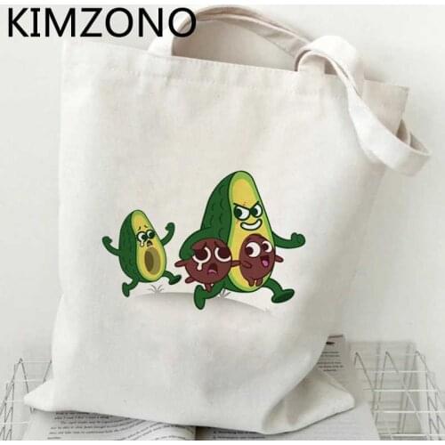 Avocado shopping bag jute bag shopper cotton tote bag net sac cabas string shoping sac toile