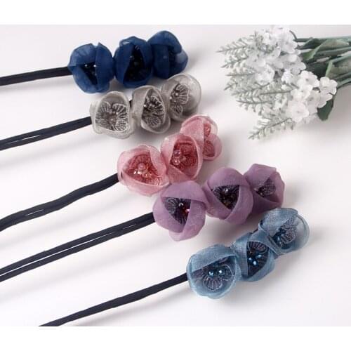 Lazy Flower Hair Clip Retro Hair Clip Elegant Meat Ball Hair Equipment Lazy Hemisphere Hair Clip Non-slip Hair Clip For Ladies