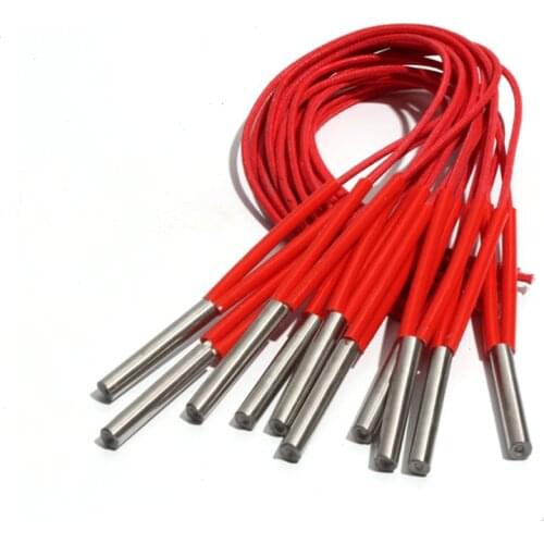 10PCS 10.5mm 25~35mm 201SUS 110V/220V/380V Single Head Dual Heating Tube 60W/70W/80W/90W Cartridge Heater