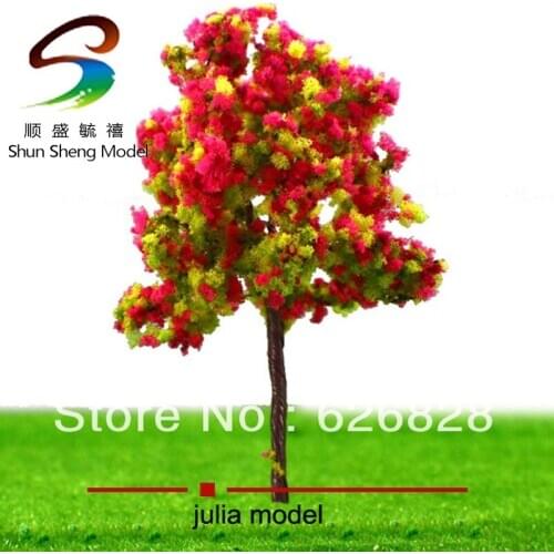 10pcs 9cm Pomegranate Red model colorful tree SR9048