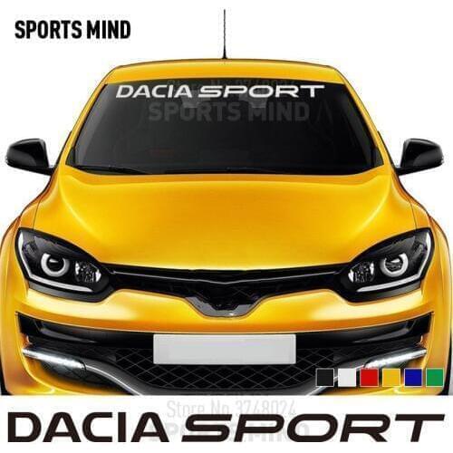 2 X Windshield Car Sticker Decal Automobiles Car Styling For Dacia Duster Logan Lodgy Sandero Dokker Stepway GT LINE Accessories