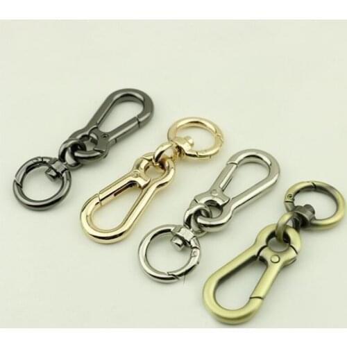 20 PCS New Tail Ring Spring Metal Hook Buckle Key Ring Big Lobster Clip Buckle Connecting Bag Hardware Accessories
