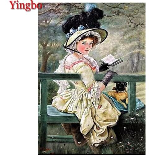 5D DIY Square/Round Diamond Painting Victorian lady Cross Stitch Diamond Embroidery Beauty Mosaic Rhinestone Home Decor