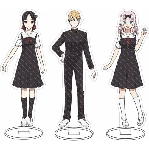 Anime Kaguya-sama: Love Is War Acrylic Stand Model Plate Desktop Decor Shinomiya Kaguya Shirogane Miyuki Fujiwara Chika Keychain