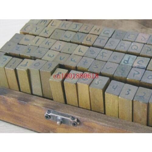 Free shipping 2015 Hot Number Letter Alphabet Wood stamp Set With Wooden Box Uppercase Lowercase Both have, 80sets/lot