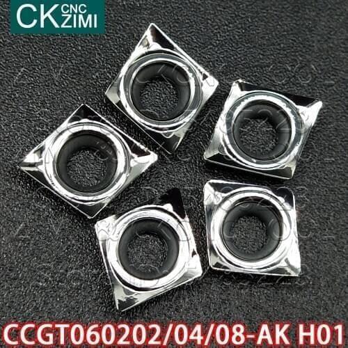 CCGT060202-AK H01 CCGT060204-AK H01 CCGT060208-AK H01 CNC Carbide Aluminum Blade Turning tool Cutting tool CCGT aluminum inserts