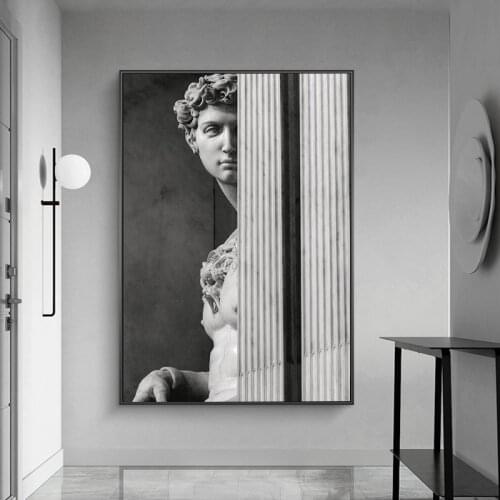 David Sculpture Canvas Art Posters And Prints Nordic Statue of David Wall Art Pictures Modern Canvas Paintings On The Wall Decor