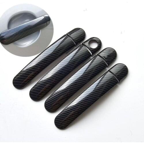 For Volkswagen VW Passat B5 B5.5 MK5 1996- 2000- 2004 2005 ABS Chrome Carbon Fiber Car Door Handle Cover Car Accessories Sticker