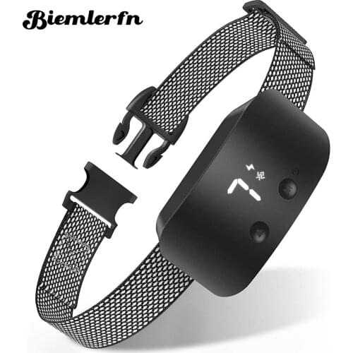 Airmsen Electric Dog Training Collar Bark Collar Waterproof Rechargeable Anti Barking Device 7 Sensitivity Levels for All Size