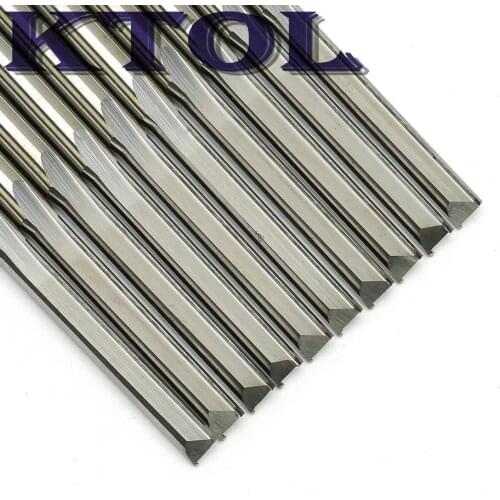 4MM CEL22-52mm Two Straight Flute End Mill Carbide Engraving Cutters CNC Router Bits for Wood MDF Foam Long Milling Cutter Tools