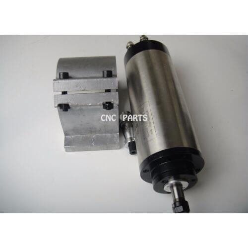 CNC milling spindle ER11 diameter 80mm 220V 1.5KW water cooling spindle motor+ 1 piece spindle support