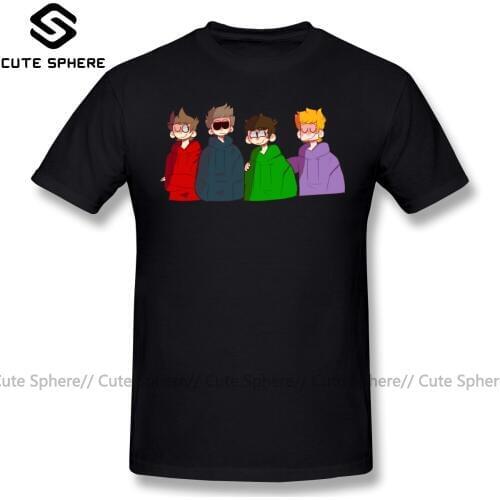 Eddsworld T Shirt Eddsworld T-Shirt Male Cute Tee Shirt Fashion Short-Sleeve 4xl Cotton Printed Tshirt