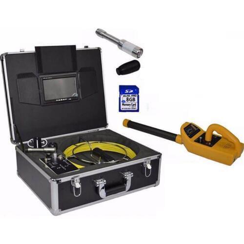 Pipe Locator Sewer Drain Inspection Camera System With 20 Meter Cable 7'TFT Monitor DVR Video Endoscope Borescope Whole Set