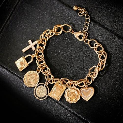 Classic Gold Crab Female Bracelets 2020 Charms Fashion Chain Bracelet Ladies Bracelet Femme Gift