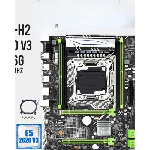 X99 M-H ATX Motherboard LGA 2011-v3 set with E5 2620V3 and 2*8=16gb DDR4 2133MHZ ECC REG server memory