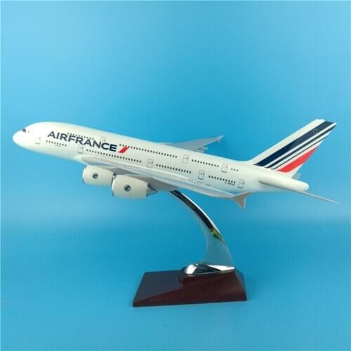 36CM Airplanes Air France Airbus A380 Airline Model Diecast Resin Plane Aircraft For Collection Display