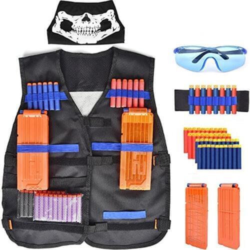 Toy gun suit Tactical equipment suit for Nerf gun EVA battle Game Tactical Vest suit kids Outdoor Toys for boys best Xmas Gifts