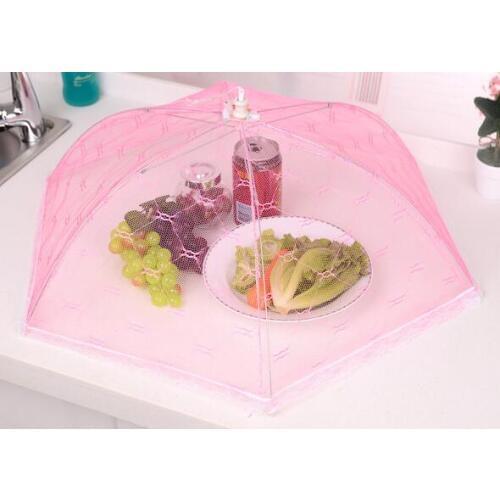 New Gauze Food Cover Umbrella Style Picnic Anti Fly Mosquito Net Tent Meal Cover Table Mesh Food Cover Kitchen Tools