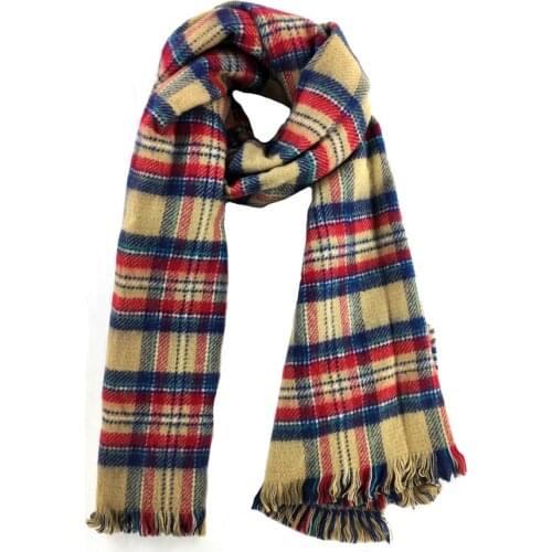 Blanket Scarf Oversized Tassel Tartan Wrap Shawl Plaid Cozy Checked Pashmina Custom Scarf Scarf Women Winter Pleated Shawl