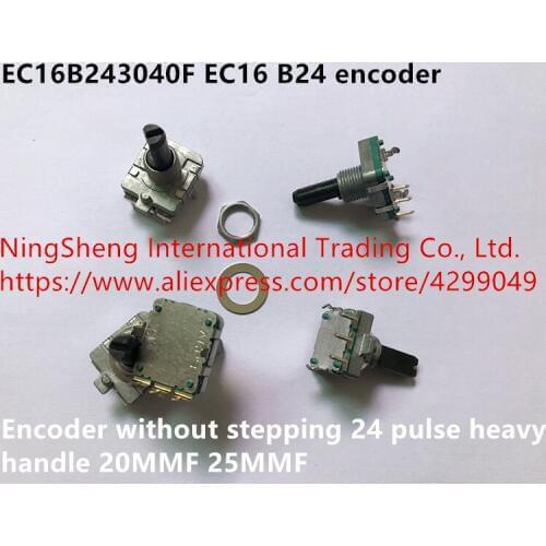 Original new 100% EC16B243040F EC16 B24 encoder without stepping 24 pulse heavy handle 20MMF 25MMF (SWITCH)