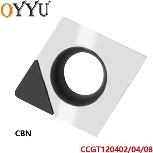 OYYU CBN CCGT CCGT1204 CCGT120402 CCGT120404 CCGT120408 Cubic Boron Carbide High Hardness Diamond Vehicle Inserts CCGT12