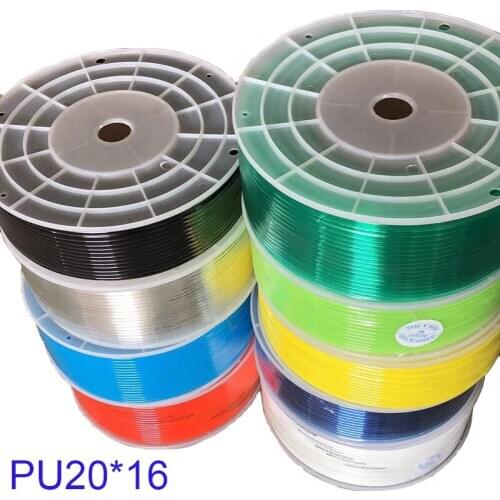 Outside diameter 20mm inside diameter 16mm PU20*16 50m TPU pneumatic air hose transparent Large tracheal tube compressor