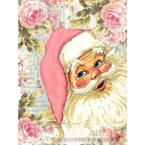 Christmas Santa Claus Printed Fabric 14CT Cross-Stitch Kit Embroidery Sewing Handiwork Painting Needlework Magic Mulina Counted