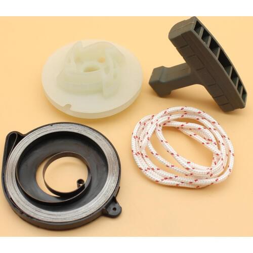 Recoil Starter Spring Pulley Grip Rope Service Kit Fit Husqvarna 353 351 350 346XP 345 340 Chainsaw Parts