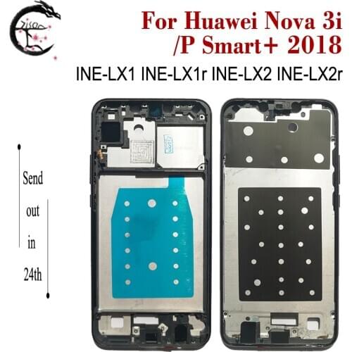 Middle Frame For Huawei Nova 3i Nova3i Middle Frame Housing Cover P Smart+ 2018 INE-LX1r LX2r INE-LX2 Phone frame Psmart plus