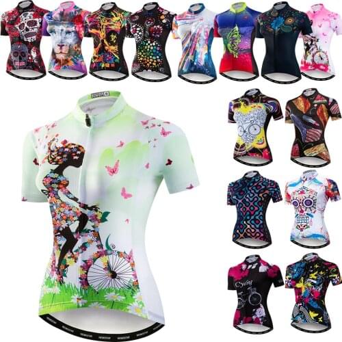 Weimostar Bike Team Cycling Jersey Women Short Sleeve Cycling Clothing Green Bicycle Shirt Road MTB Bike Jersey Tops Ropa