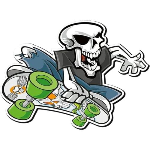 Skateboarder Skate Skateboard Vinyl Car Sticker Rear Laptop Travel Luggage Motorcycle Helmet Decal A4 Q3 Auto Decoration