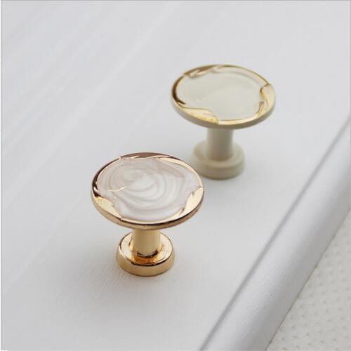 1Pcs European Pull Knobs Ivory 30mm White Drawer Handle Wardrobe Door Handle Cabinet Door Cabinet Hardware Pull Handle