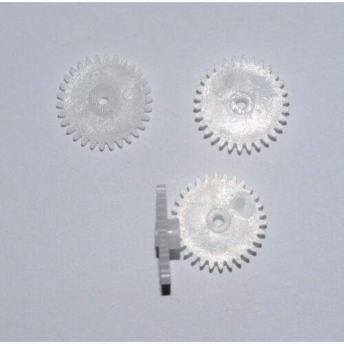 10/100pcs OD16/hole 2/30 tooth 0.5M plastic motor gear/spur gear/rc car/DIY toys/technology model parts/baby toys/302A