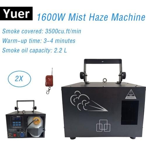 1600W Haze Machine / Stage Smoke Machine Professional 1600W Fogger For Wedding Home Party Stage Dj Equipments For Laser Discos
