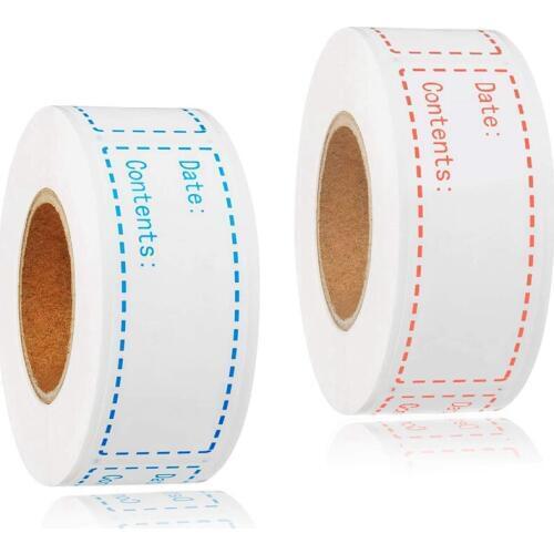 300Pcs Removable Freezer Labels 1 x 3 Inch Food Storage Stickers, Refrigerator Freezer Paper Label Easy Clean