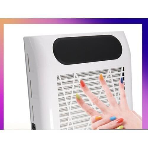 80W Nail Dust Collector Fan Vacuum Cleaner Manicure Machine Tools With Filter Strong Power Nail Art Tool Nail Vacuum Cleaner