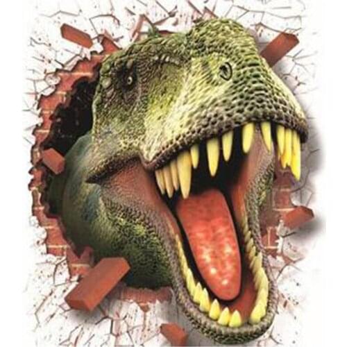 New 5D DIY Full Round/Square Diamond Painting Cartoon Dinosaur Cross Stitch 3D Embroidery Rhinestone Mosaic Home Decor Art Y488