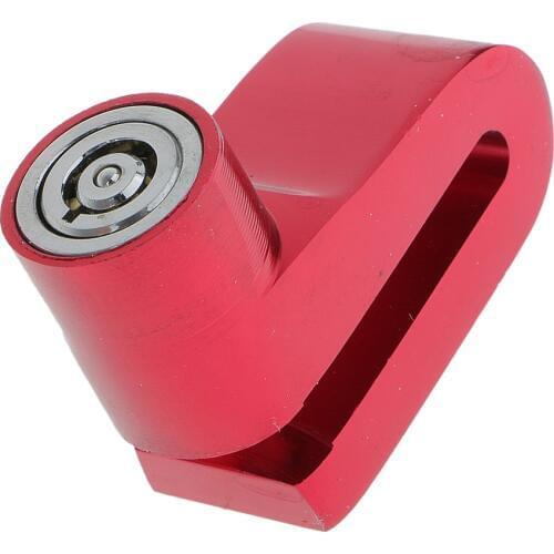Anti-Theft Sercurity Disc Brake Lock W/Keys For Scooter Bike Motorcycle Red