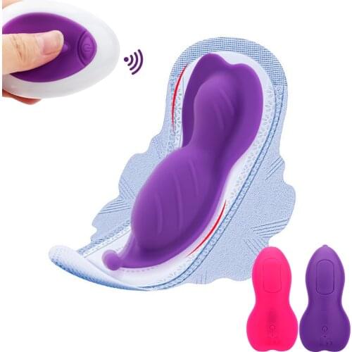 Wearable Butterfly Dildo Vibrator 10 Frequency Portable Remote Control Invisible Vibrating Egg G Spot Clitoral Stimulator