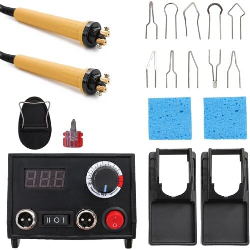 Wood Burner Pyrography Pen Burning Machine Gourd Crafts Tool Set With Welding Wire Top Adjustable Temperature with two pens